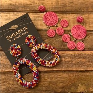 BaubleBar Jewelry - NWT SugarFix by BaubleBar Earring Lot BaubleBar Jewelry - NWT SugarFix by BaubleBar Earring Lot